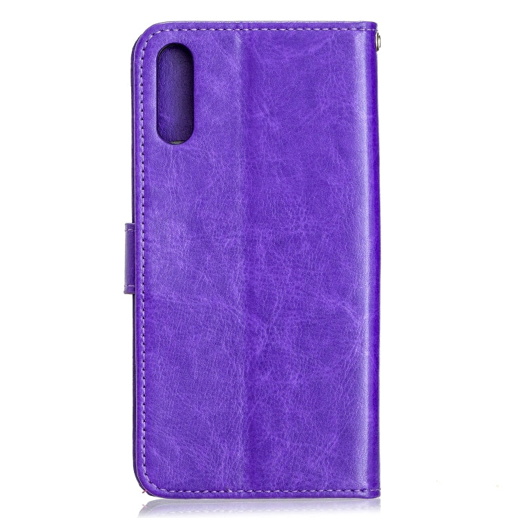 For Huawei Enjoy 10E Crazy Horse Texture Horizontal Flip Leather Case with Holder & Card Slots & Wallet & Photo Frame