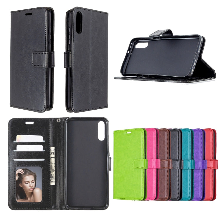 For Huawei Enjoy 10E Crazy Horse Texture Horizontal Flip Leather Case with Holder & Card Slots & Wallet & Photo Frame