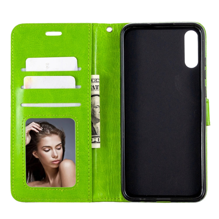 For Huawei Enjoy 10E Crazy Horse Texture Horizontal Flip Leather Case with Holder & Card Slots & Wallet & Photo Frame