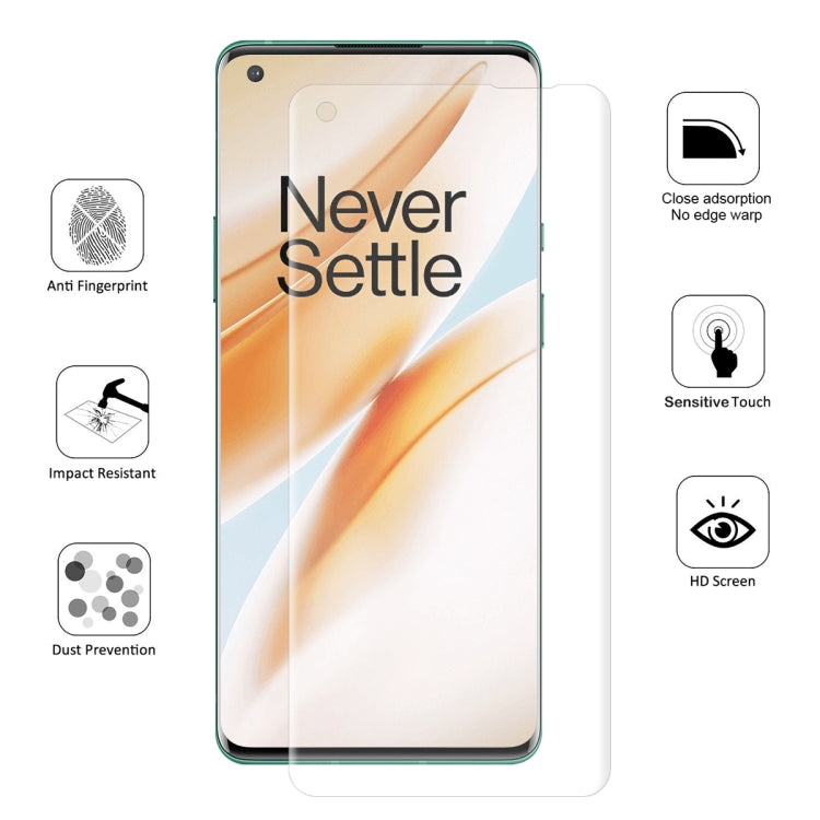 For One Plus 8 Pro ENKAY Hat-Prince 0.1mm 3D Full Screen Protector Explosion-proof Hydrogel Film
