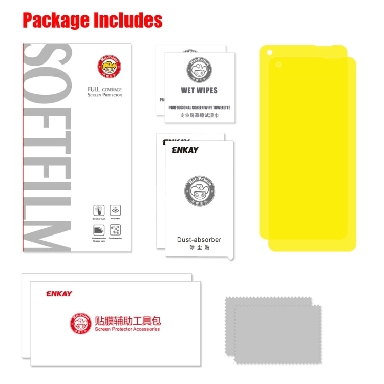 For One Plus 8 Pro 2 PCS ENKAY Hat-Prince 0.1mm 3D Full Screen Protector Explosion-proof Hydrogel Film
