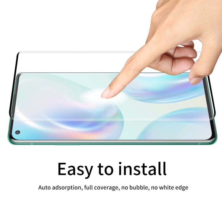 For OnePlus 8 ENKAY Hat-Prince 0.26mm 9H 3D Explosion-proof Full Screen Curved Heat Bending Tempered Glass Film