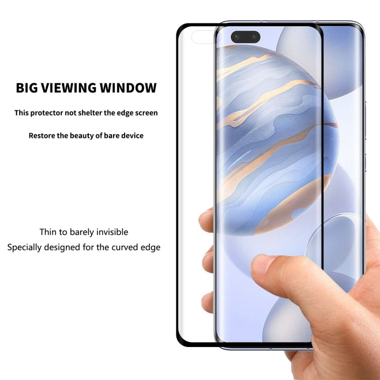 For Huawei Nova 7 Pro ENKAY Hat-Prince 0.26mm 9H 3D Explosion-proof Full Screen Curved Heat Bending Tempered Glass Film