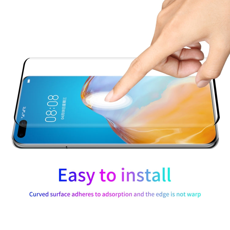 For Huawei P40 Pro 2 PCS ENKAY Hat-Prince 3D Full Screen PET Curved Hot Bending HD Screen Protector Soft Film