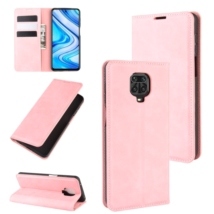 For Xiaomi Redmi Note 9 Pro / Note 9S / Note 9 Pro Max Retro-skin Business Magnetic Suction Leather Case with Holder & Card Slots & Wallet
