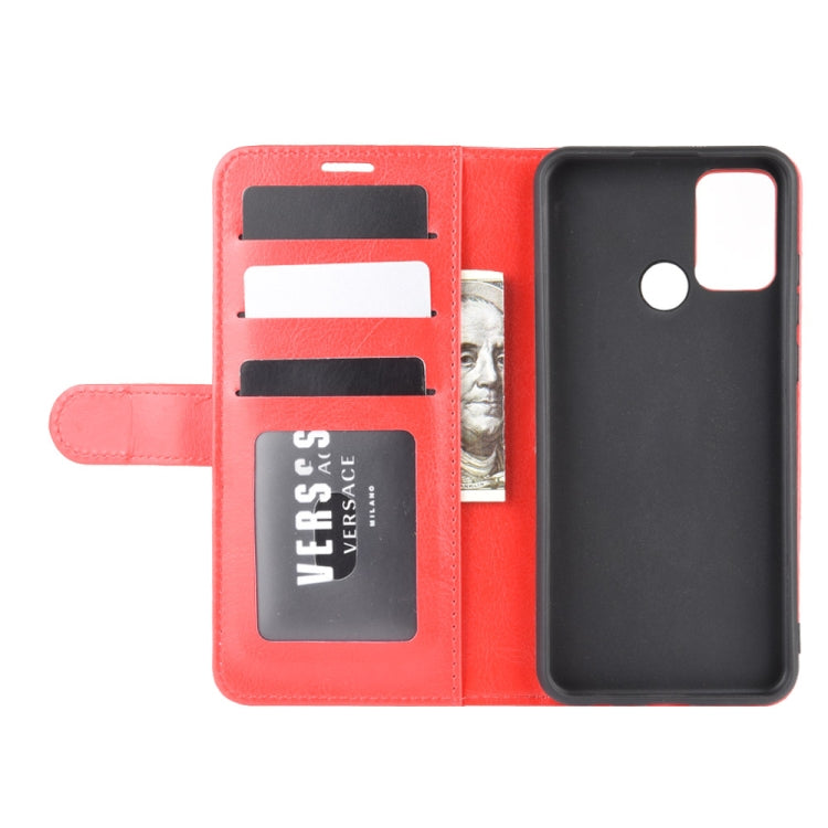 For Huawei Honor Play 9A R64 Texture Single Horizontal Flip Protective Case with Holder & Card Slots & Wallet& Photo Frame