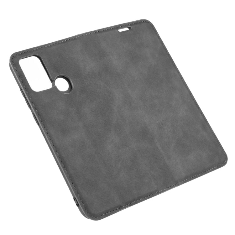 For Huawei Honor Play 9A Retro-skin Business Magnetic Suction Leather Case with Holder & Card Slots & Wallet