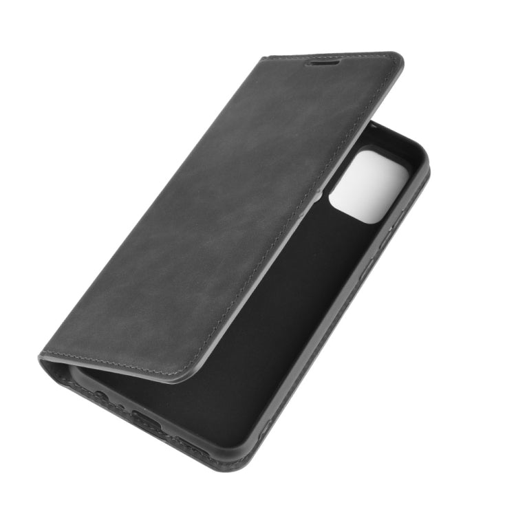 For Huawei Honor Play 9A Retro-skin Business Magnetic Suction Leather Case with Holder & Card Slots & Wallet