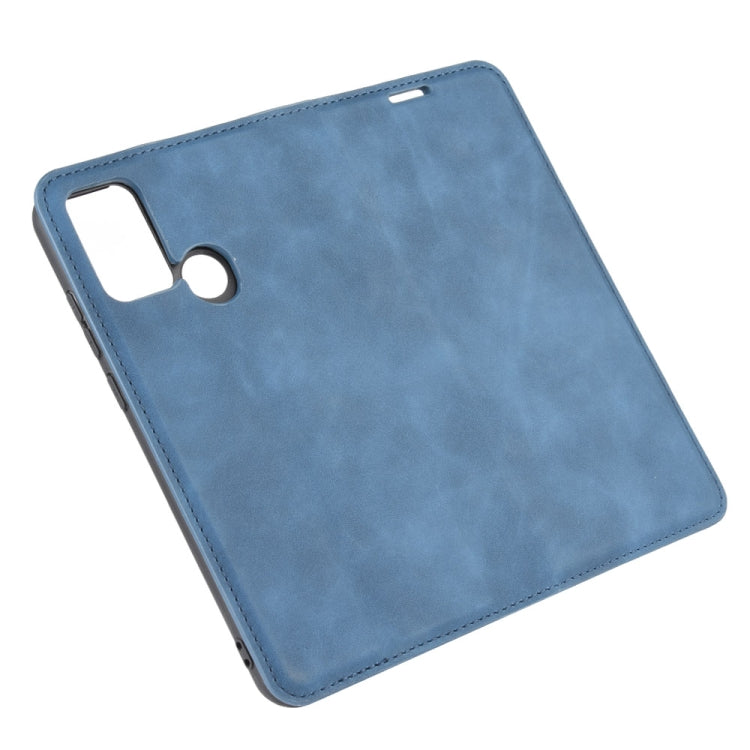 For Huawei Honor Play 9A Retro-skin Business Magnetic Suction Leather Case with Holder & Card Slots & Wallet