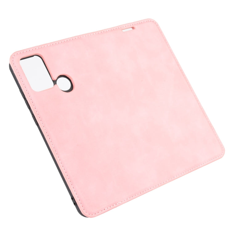 For Huawei Honor Play 9A Retro-skin Business Magnetic Suction Leather Case with Holder & Card Slots & Wallet