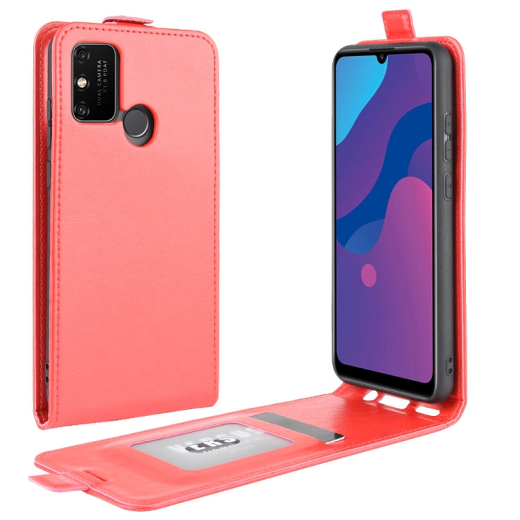 For Huawei Honor Play 9A R64 Texture Single Vertical Flip Leather Protective Case with Card Slots & Photo Frame