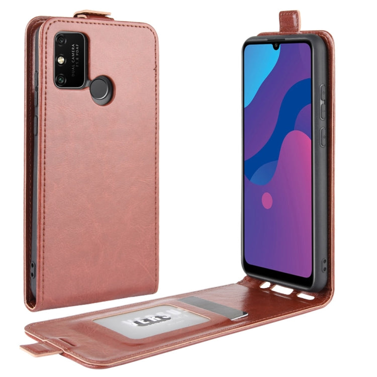 For Huawei Honor Play 9A R64 Texture Single Vertical Flip Leather Protective Case with Card Slots & Photo Frame