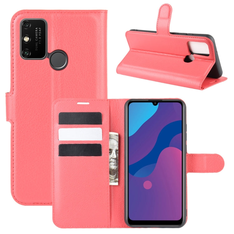 For Huawei Honor Play 9A Litchi Texture Horizontal Flip Protective Case with Holder & Card Slots & Wallet