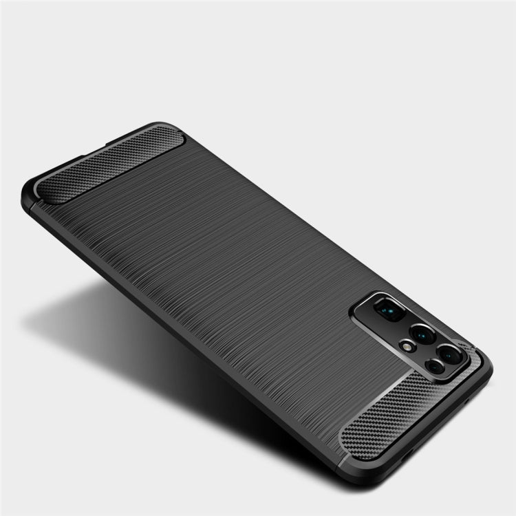 For Huawei Honor 30 Brushed Texture Carbon Fiber TPU Case