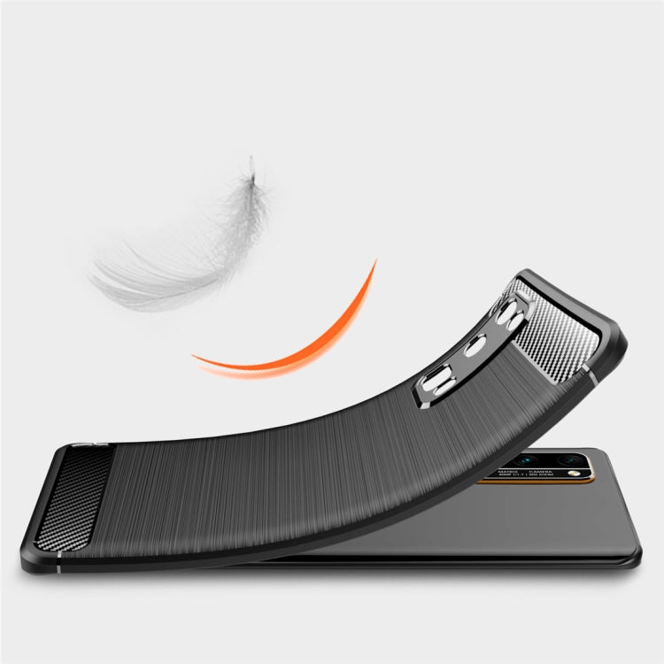 For Huawei Honor 30 Pro Brushed Texture Carbon Fiber TPU Case