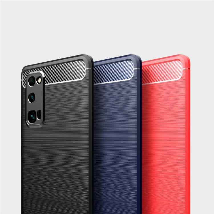 For Huawei Honor 30 Pro Brushed Texture Carbon Fiber TPU Case