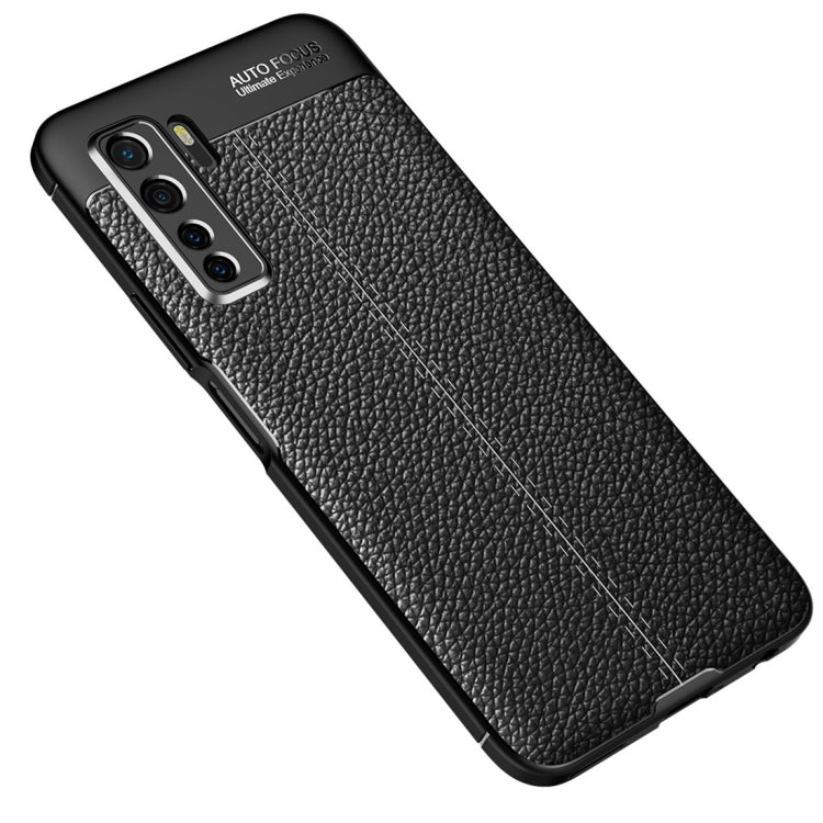 For Huawei Nova 7 SE Litchi Texture TPU Shockproof Case
