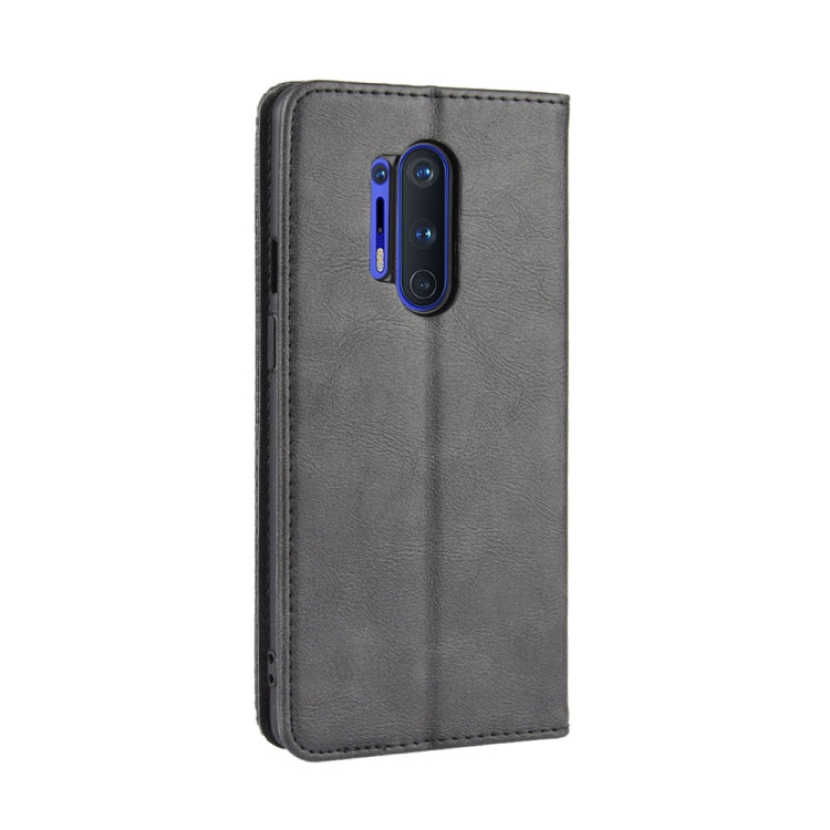 For OnePlus 8 Pro Magnetic Buckle Retro Crazy Horse Texture Horizontal Flip Leather Case with Holder & Card Slots & Photo Frame