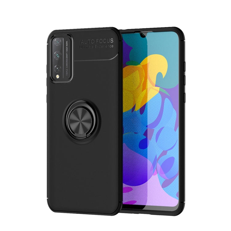 For Huawei Honor 4T Pro Metal Ring Holder 360 Degree Rotating TPU Case