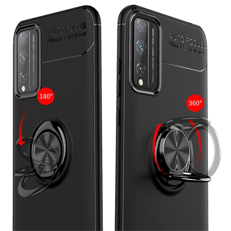 For Huawei Honor 4T Pro Metal Ring Holder 360 Degree Rotating TPU Case