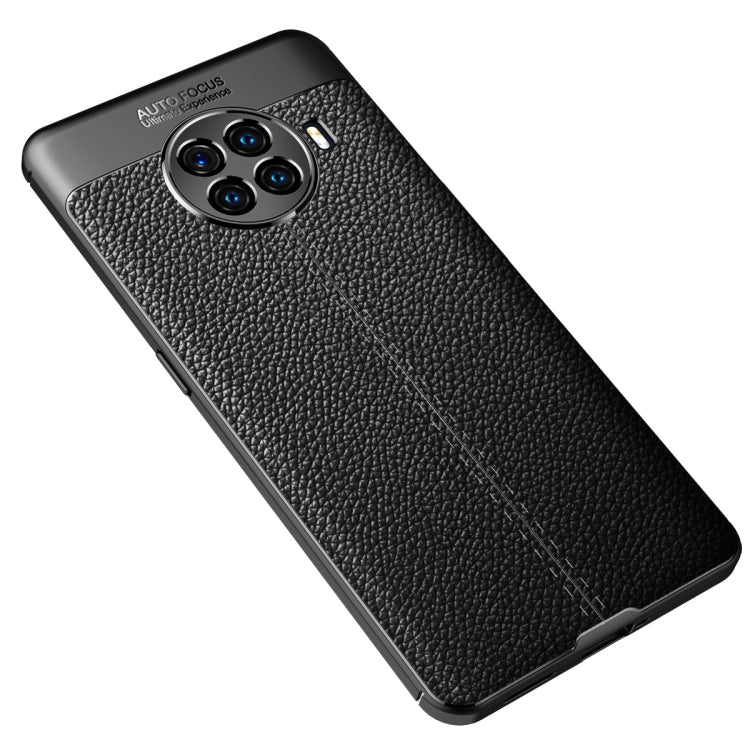 For OPPO ACE2 Litchi Texture TPU Shockproof Case