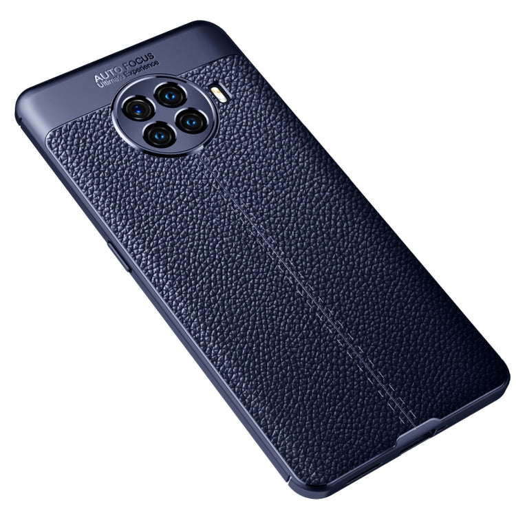 For OPPO ACE2 Litchi Texture TPU Shockproof Case