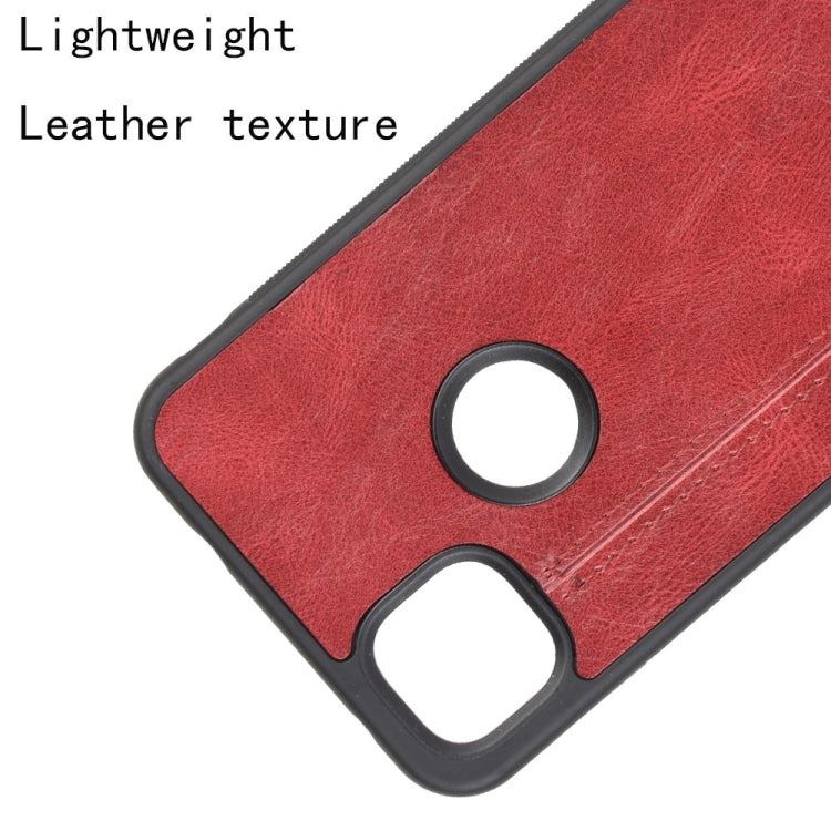 For Google Pixel 4a Shockproof Sewing Cow Pattern Skin PC + PU + TPU Case