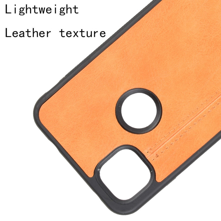 For Google Pixel 4a Shockproof Sewing Cow Pattern Skin PC + PU + TPU Case