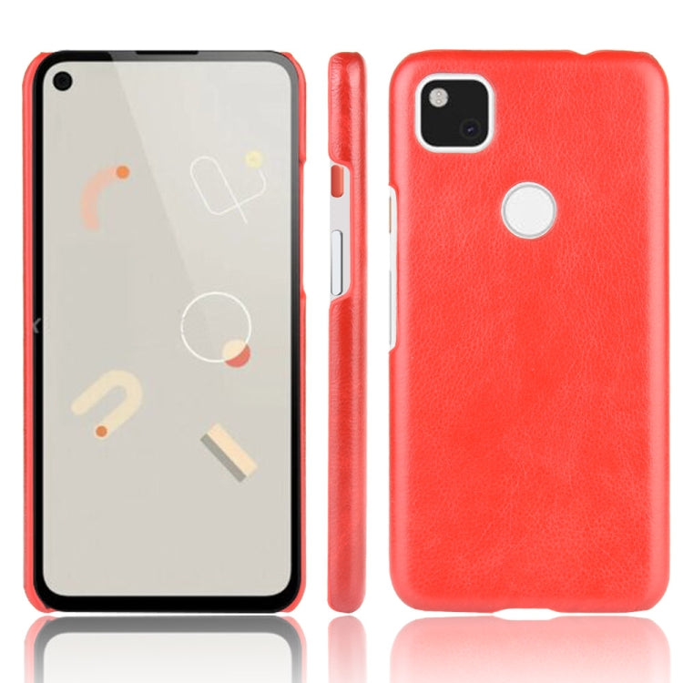 For Google Pixel 4a Shockproof Litchi Texture PC + PU Case