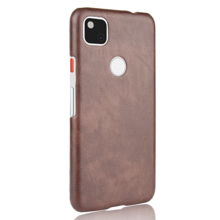For Google Pixel 4a Shockproof Litchi Texture PC + PU Case