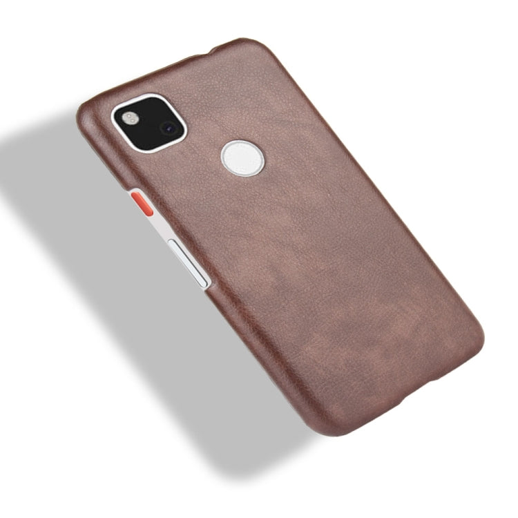 For Google Pixel 4a Shockproof Litchi Texture PC + PU Case