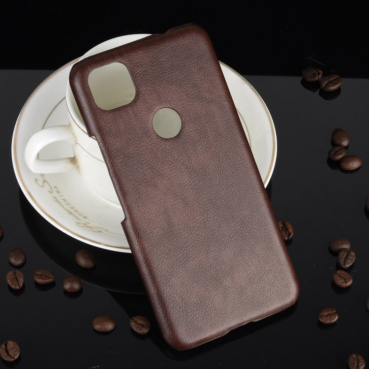 For Google Pixel 4a Shockproof Litchi Texture PC + PU Case