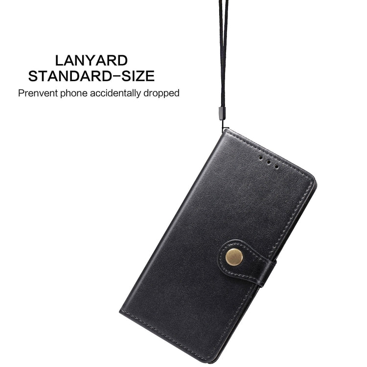 For Galaxy A31 Retro Solid Color Leather Buckle Phone Case with Lanyard & Photo Frame & Card Slot & Wallet & Stand Function