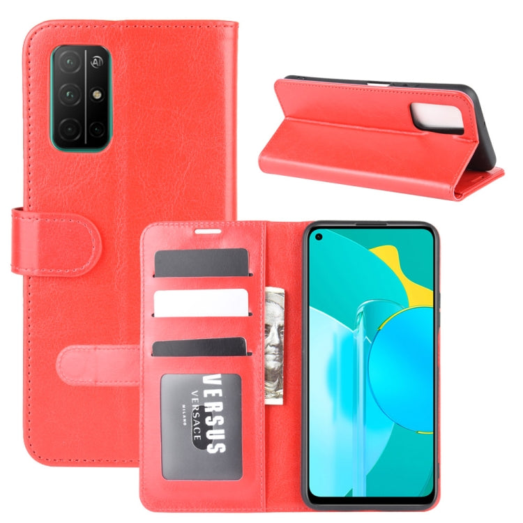 For Huawei Honor 30S R64 Texture Single Horizontal Flip Protective Case with Holder & Card Slots & Wallet& Photo Frame