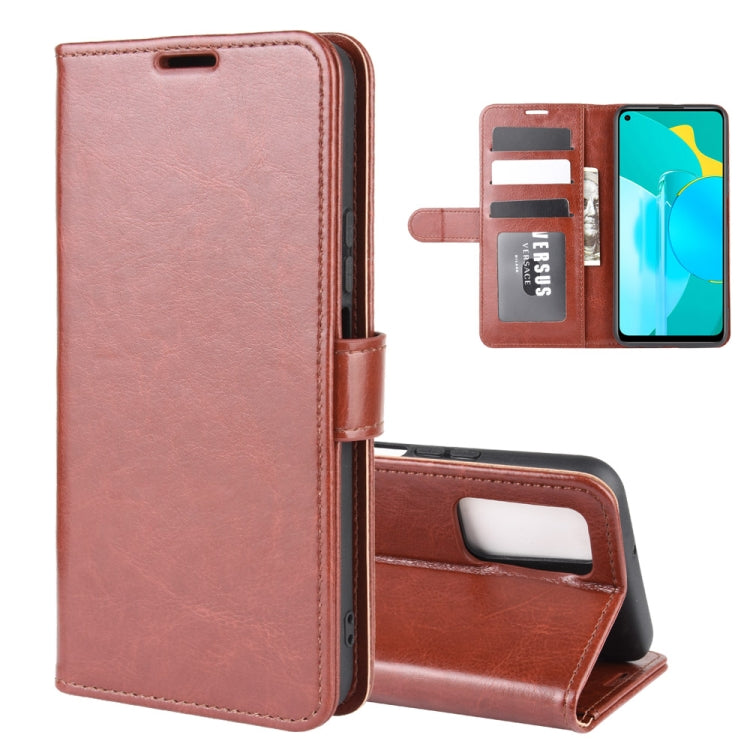 For Huawei Honor 30S R64 Texture Single Horizontal Flip Protective Case with Holder & Card Slots & Wallet& Photo Frame