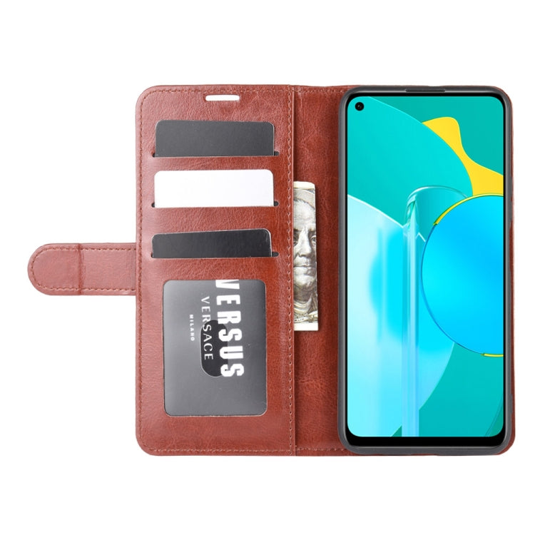 For Huawei Honor 30S R64 Texture Single Horizontal Flip Protective Case with Holder & Card Slots & Wallet& Photo Frame