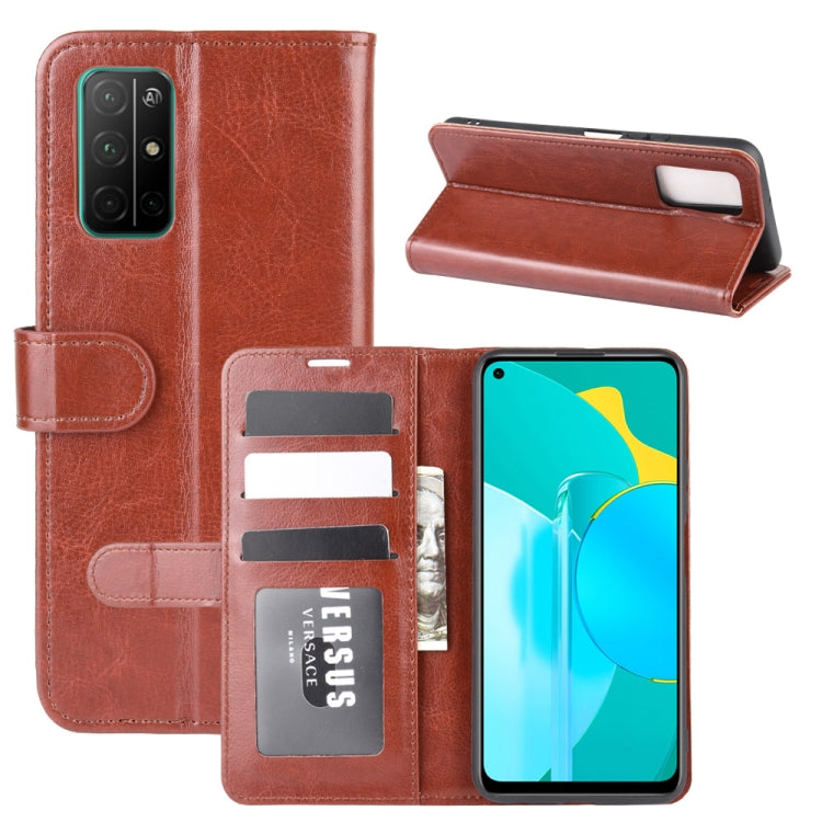 For Huawei Honor 30S R64 Texture Single Horizontal Flip Protective Case with Holder & Card Slots & Wallet& Photo Frame