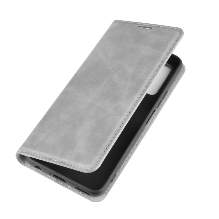 For Huawei Honor 30S Retro-skin Business Magnetic Suction Leather Case with Holder & Card Slots & Wallet