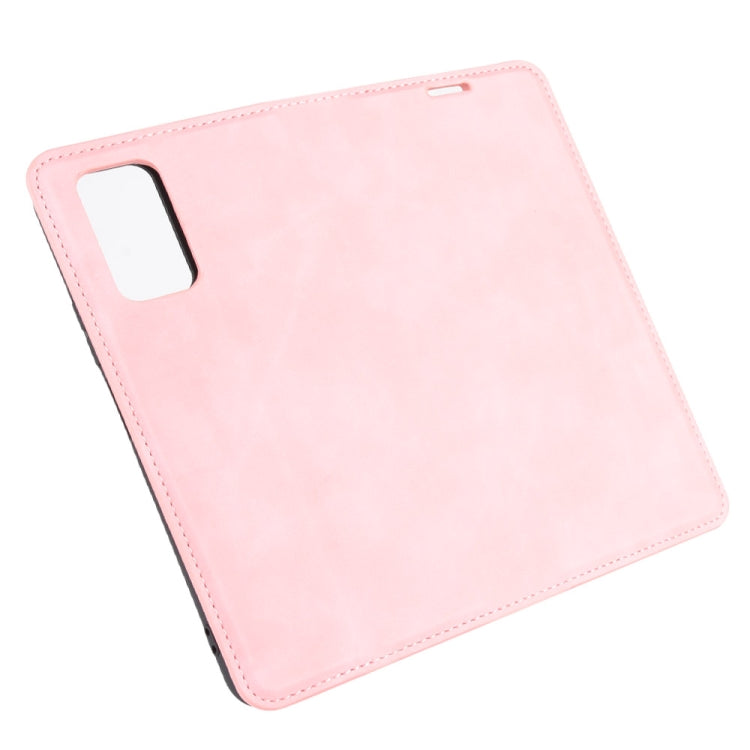 For Huawei Honor 30S Retro-skin Business Magnetic Suction Leather Case with Holder & Card Slots & Wallet