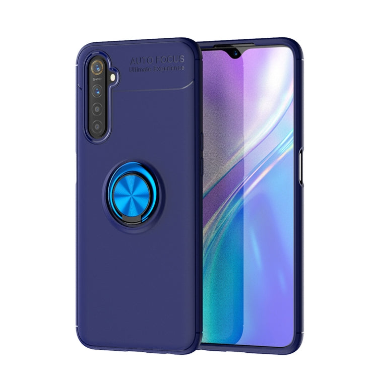 For OPPO Realme 6 Metal Ring Holder 360 Degree Rotating TPU Case