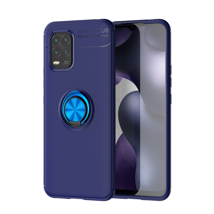 For Xiaomi Mi 10 Lite 5G Metal Ring Holder 360 Degree Rotating TPU Case