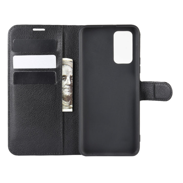 For Huawei Honor 30S Litchi Texture Horizontal Flip Protective Case with Holder & Card Slots & Wallet