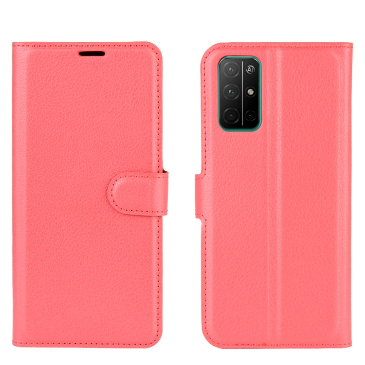 For Huawei Honor 30S Litchi Texture Horizontal Flip Protective Case with Holder & Card Slots & Wallet