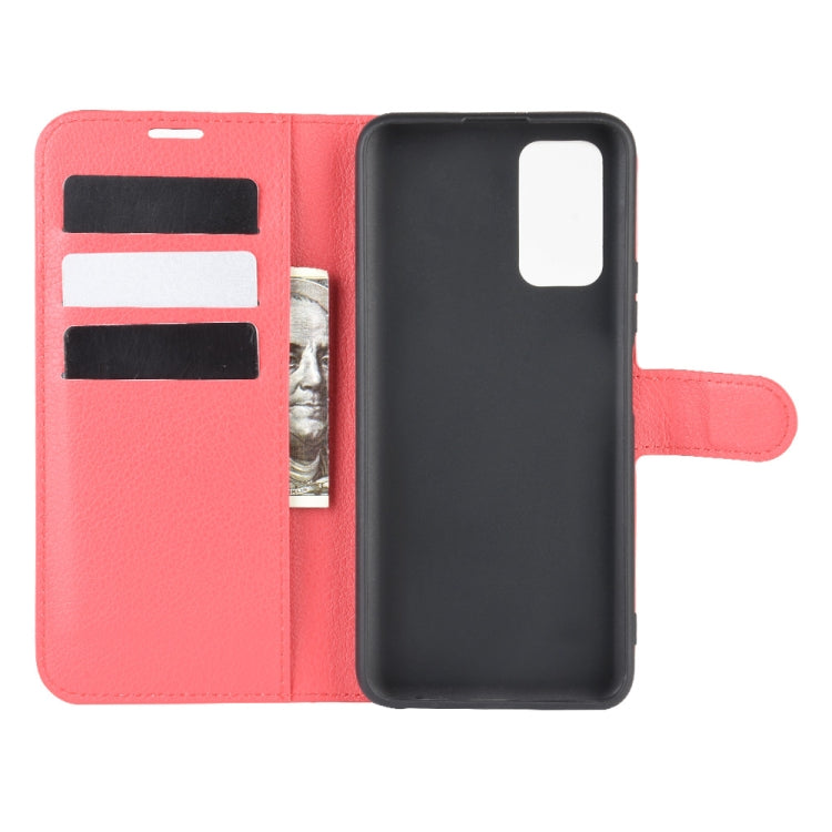 For Huawei Honor 30S Litchi Texture Horizontal Flip Protective Case with Holder & Card Slots & Wallet