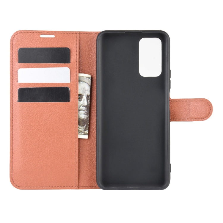 For Huawei Honor 30S Litchi Texture Horizontal Flip Protective Case with Holder & Card Slots & Wallet