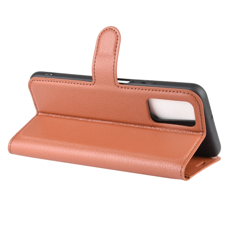 For Huawei Honor 30S Litchi Texture Horizontal Flip Protective Case with Holder & Card Slots & Wallet