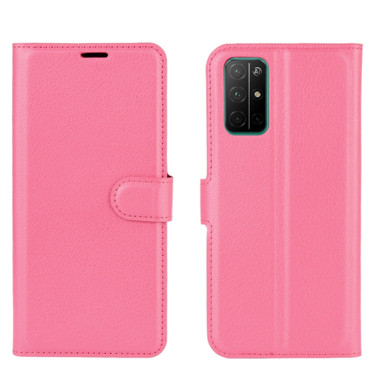 For Huawei Honor 30S Litchi Texture Horizontal Flip Protective Case with Holder & Card Slots & Wallet