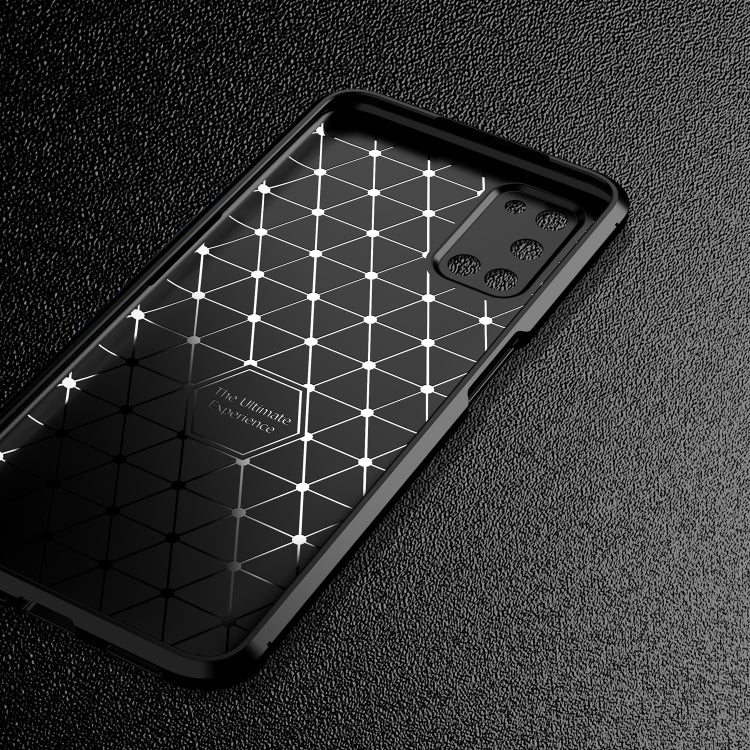 For OPPO A52 Carbon Fiber Texture Shockproof TPU Case