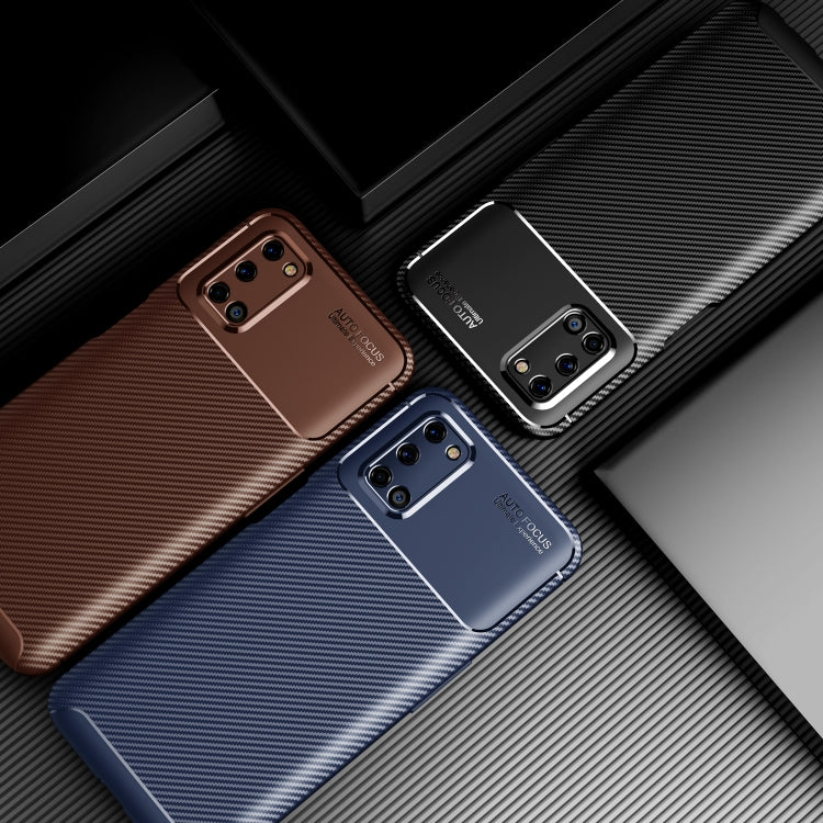 For OPPO A52 Carbon Fiber Texture Shockproof TPU Case