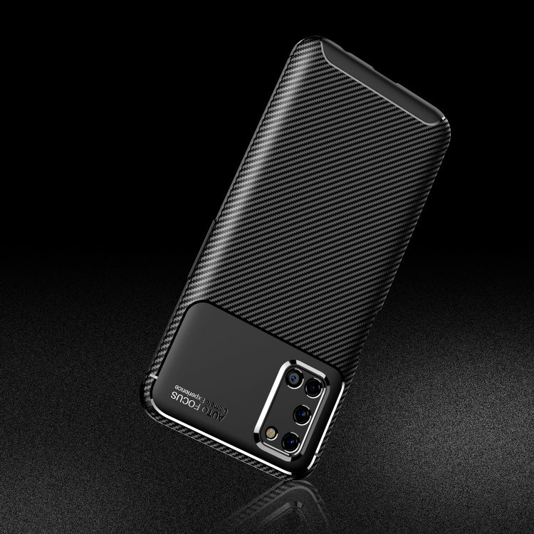 For OPPO A52 Carbon Fiber Texture Shockproof TPU Case